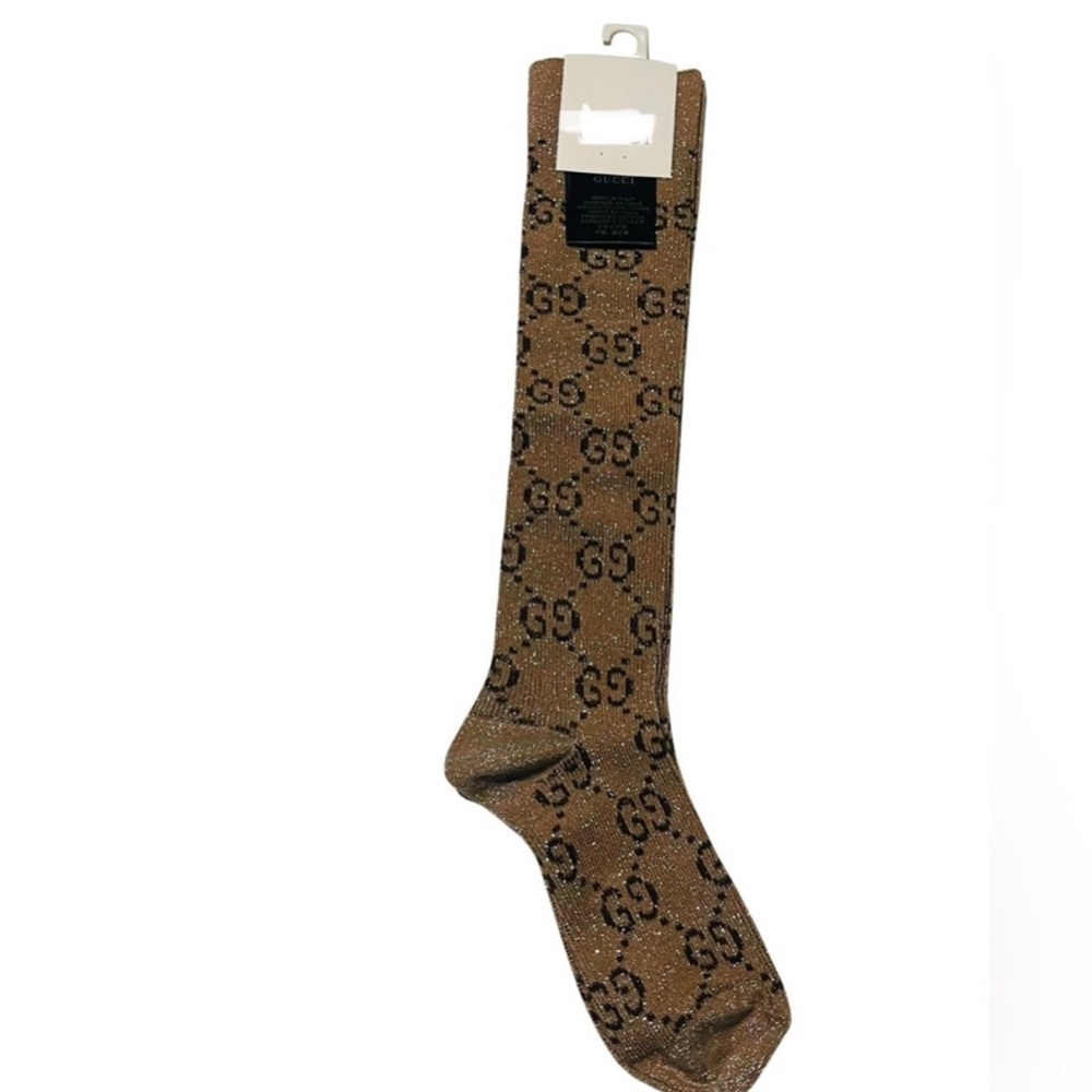 COPY - GG Tan Long Socks